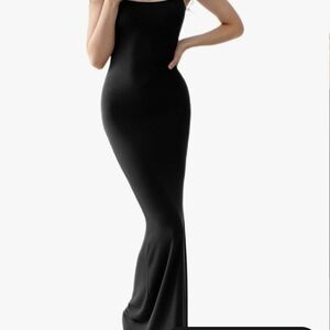 Sophisticated Black Maxi Slip Dress